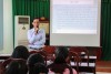 BS.CKI Trường Quốc Chiến, Trưởng Khoa Truyền thông – GDSK, Trung tâm Kiểm soát bệnh tật phát biểu tại buổi họp tuyến.