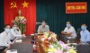BS.CKII Cao Minh Chu, Giám đốc Sở Y tế chủ trì tại điểm cầu TP Cần Thơ.