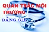 Bảng giá dịch vụ Quan trắc môi trường - Trung tâm Kiểm soát bệnh tật TP Cần Thơ