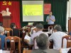 Ông Nguyễn Tấn Tài, Cán bộ Khoa Sức khoẻ môi trường - Bệnh nghề nghiệp - Y tế trường học, Trung tâm Kiểm soát bệnh tật TP Cần Thơ trình bày tại lớp tập huấn.