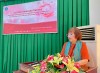 Bà Phan Thị Hạnh, Chủ tịch Hội Nữ hộ sinh Việt Nam phát biểu tại lớp tập huấn Nâng cao kỹ năng thực hành kỹ thuật bơm hút chân không, đặt/tháo dụng cụ tử cung và sử dụng thuốc tránh thai.