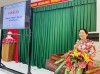 BS.CKI Trần Thị Thu Hồng, Trưởng khoa Sức khỏe sinh sản - CDC Cần Thơ phát biểu khai mạc.