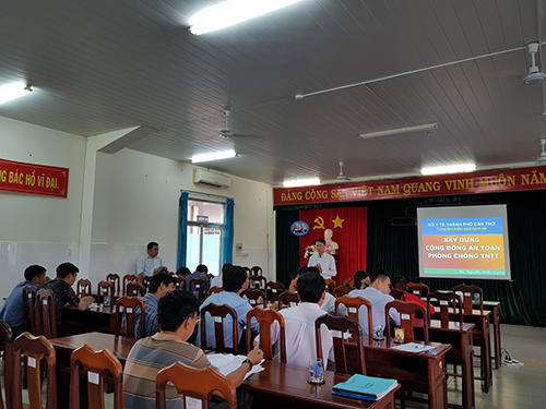 S. Nguyễn Nhân Nghĩa, Phòng Nghiệp vụ Y - Dược - Quản lý hành nghề y dược tư nhân, Sở Y tế tập huấn về “Xây dựng cộng đồng an toàn phòng chống tai nạn thương tích” tại huyện Thới Lai
