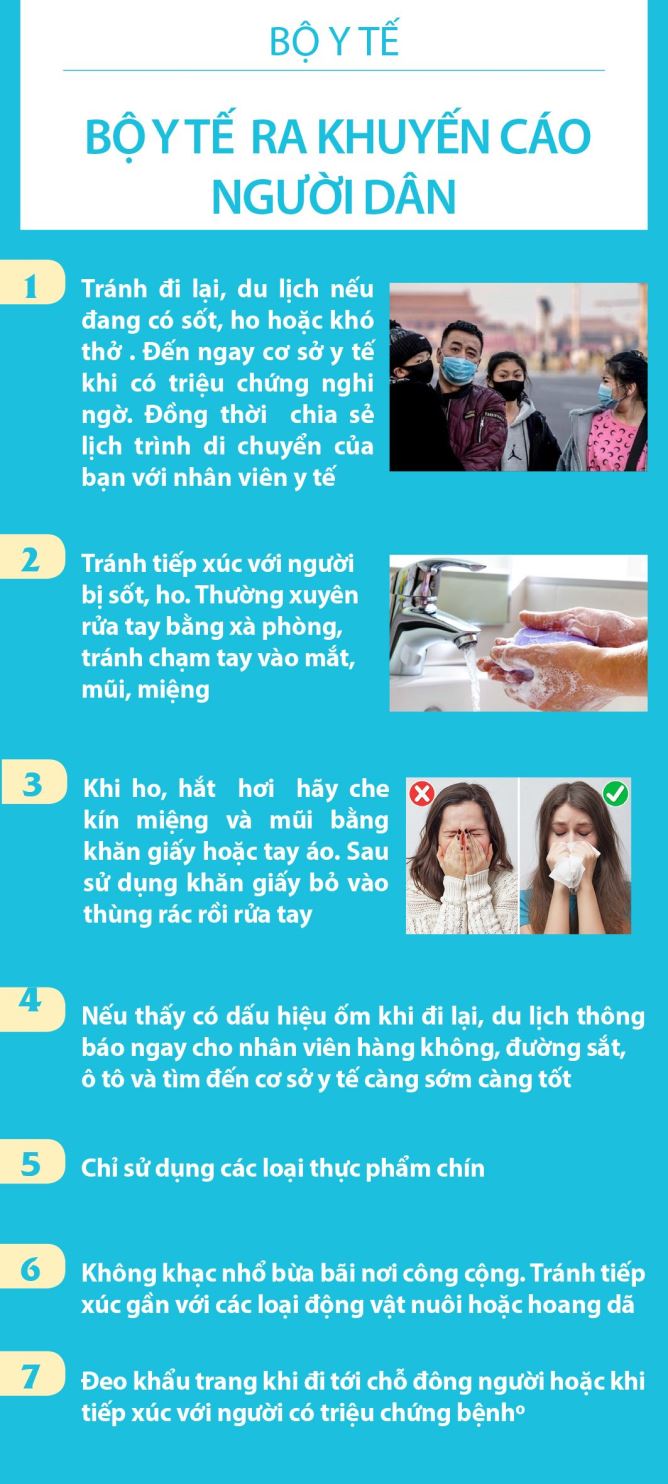 Bộ Y tế khuyến cáo người dân.