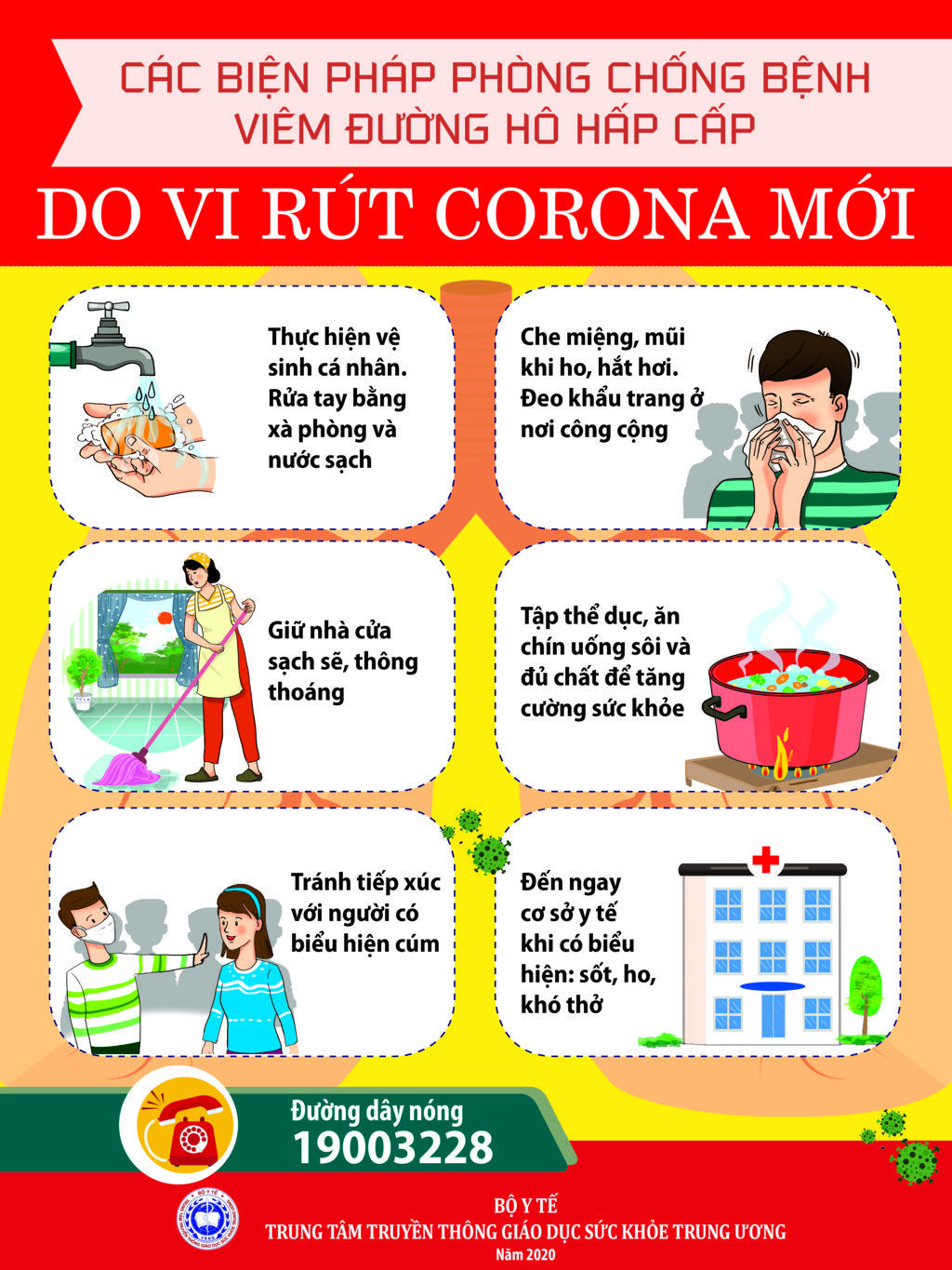 Các biện pháp phòng chống bệnh viêm đường hô hấp cấp