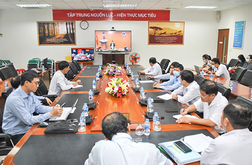 Các đại biểu dự tại điểm cầu Viettel Cần Thơ. Ảnh: Lê Huy