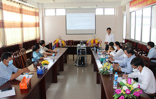 Các cán bộ dự Hội nghị tại CDC Cần Thơ.