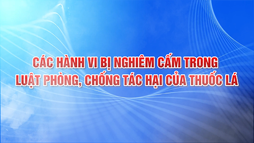 VIDEO: Các hành vi bị nghiêm cấm trong Luật Phòng, chống tác hại của thuốc lá