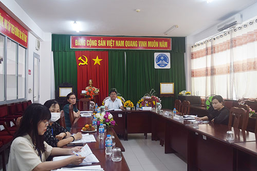 Các đại biểu tham dự tập huấn trực tuyến của Viện Dinh dưỡng tại điểm cầu CDC Cần Thơ