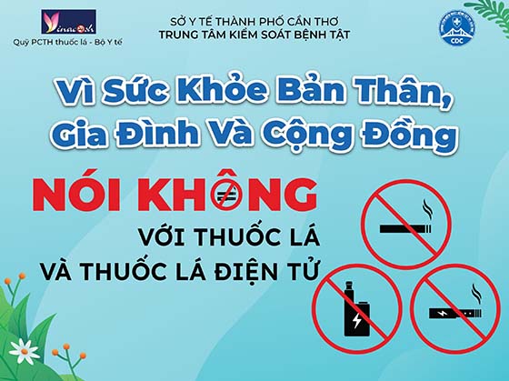 Nói không với thuốc lá để bảo vệ sức khỏe bản thân, gia đình và cộng đồng. Ảnh: Lê Huy