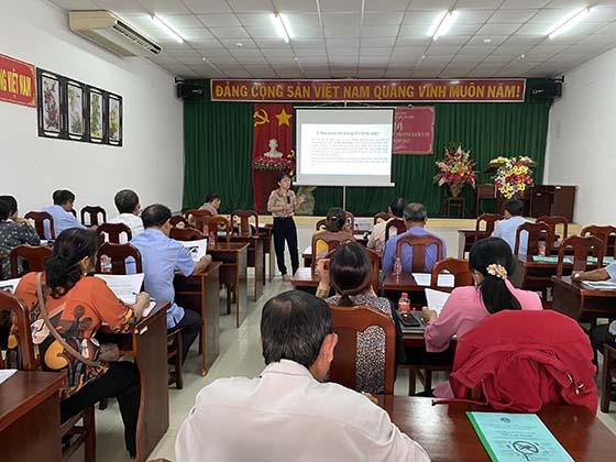 Các đại biểu dự lớp tập huấn.