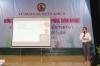 Báo cáo viên Khoa Phòng, chống HIV/AIDS, Trung tâm Kiểm soát bệnh tật thành phố Cần Thơ cung cấp kiến thức về phòng, chống HIV/AIDS cho các chiến sĩ Lữ đoàn 29