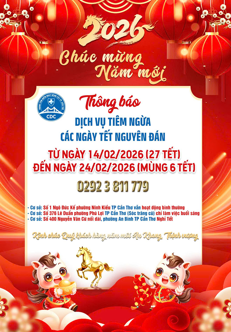 THÔNG BÁO DỊCH VỤ TIÊM NGỪA